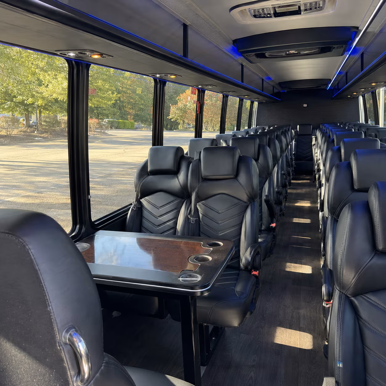 buckeye corporate event transportation onboard seating