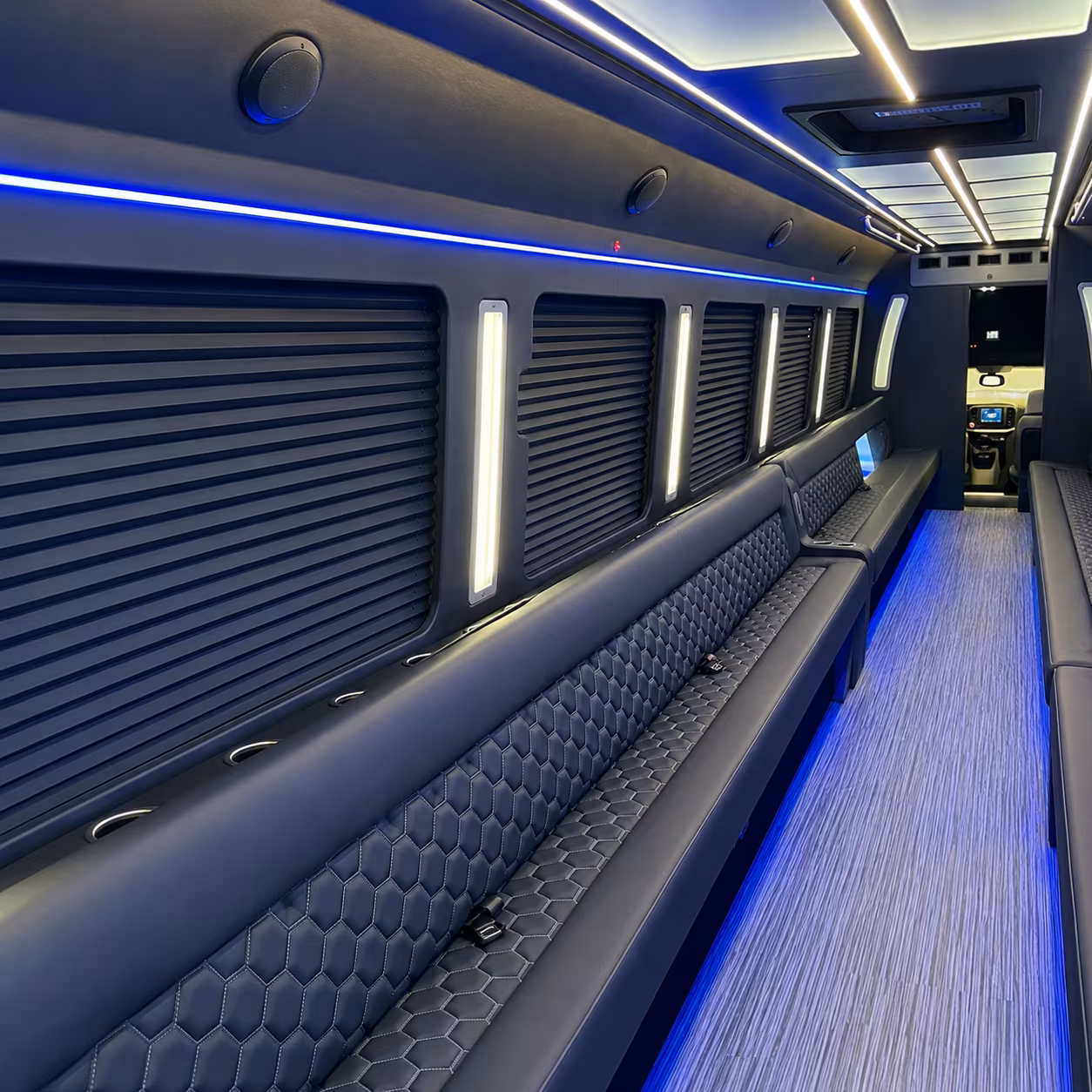 buckeye party bus rental interior