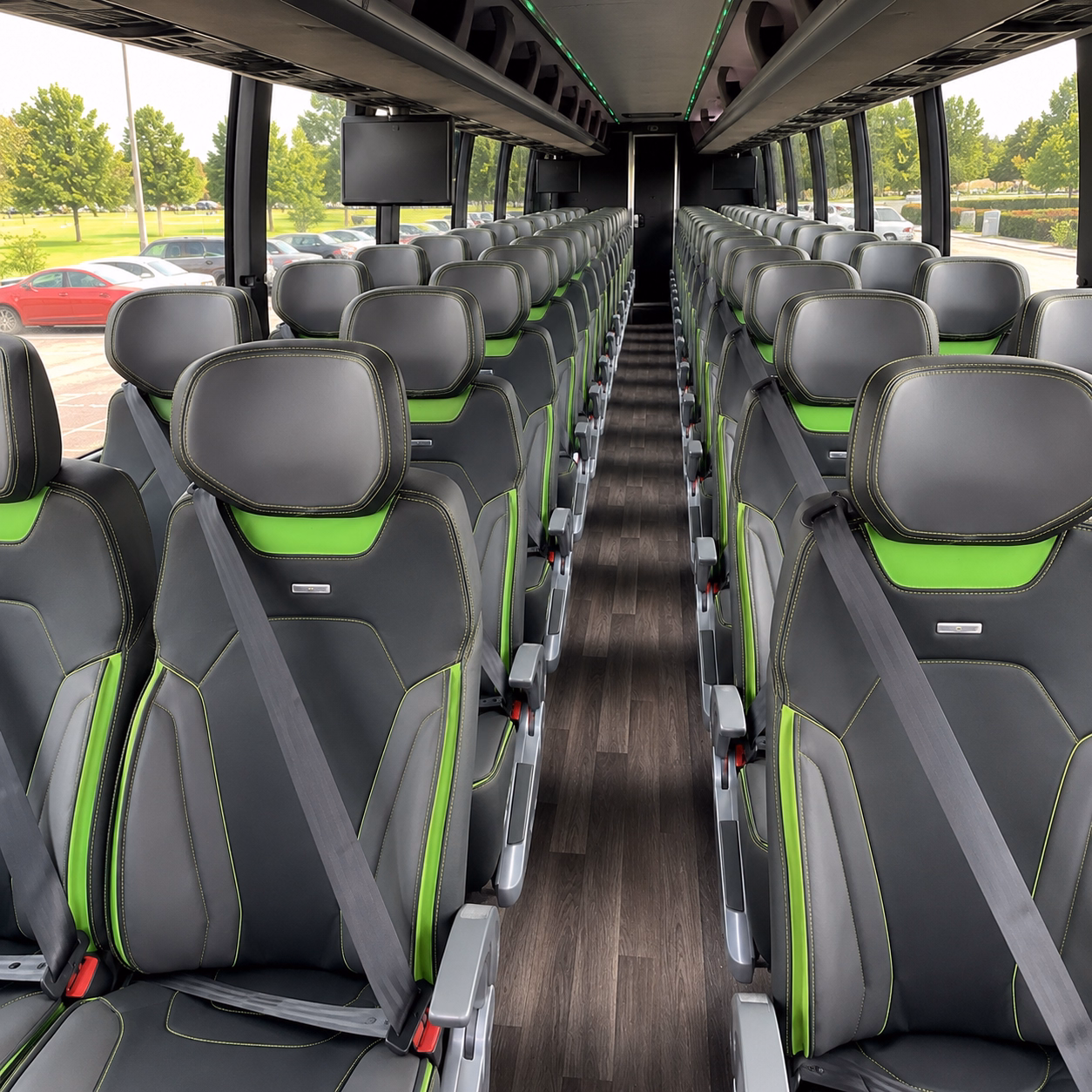 mesa charter bus rental inside