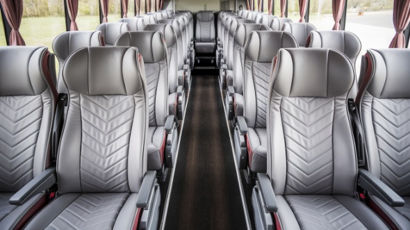 56 passenger charter bus interior 1